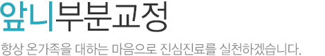 앞니부분교정